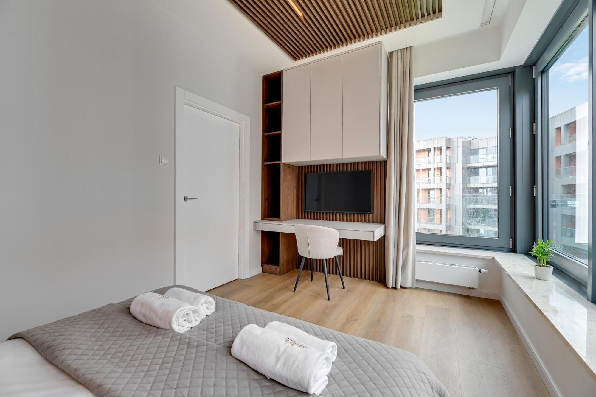 Brabank Riverside - Sauna, Business & Gym By Downtown Apartments Gdańsk Rom bilde