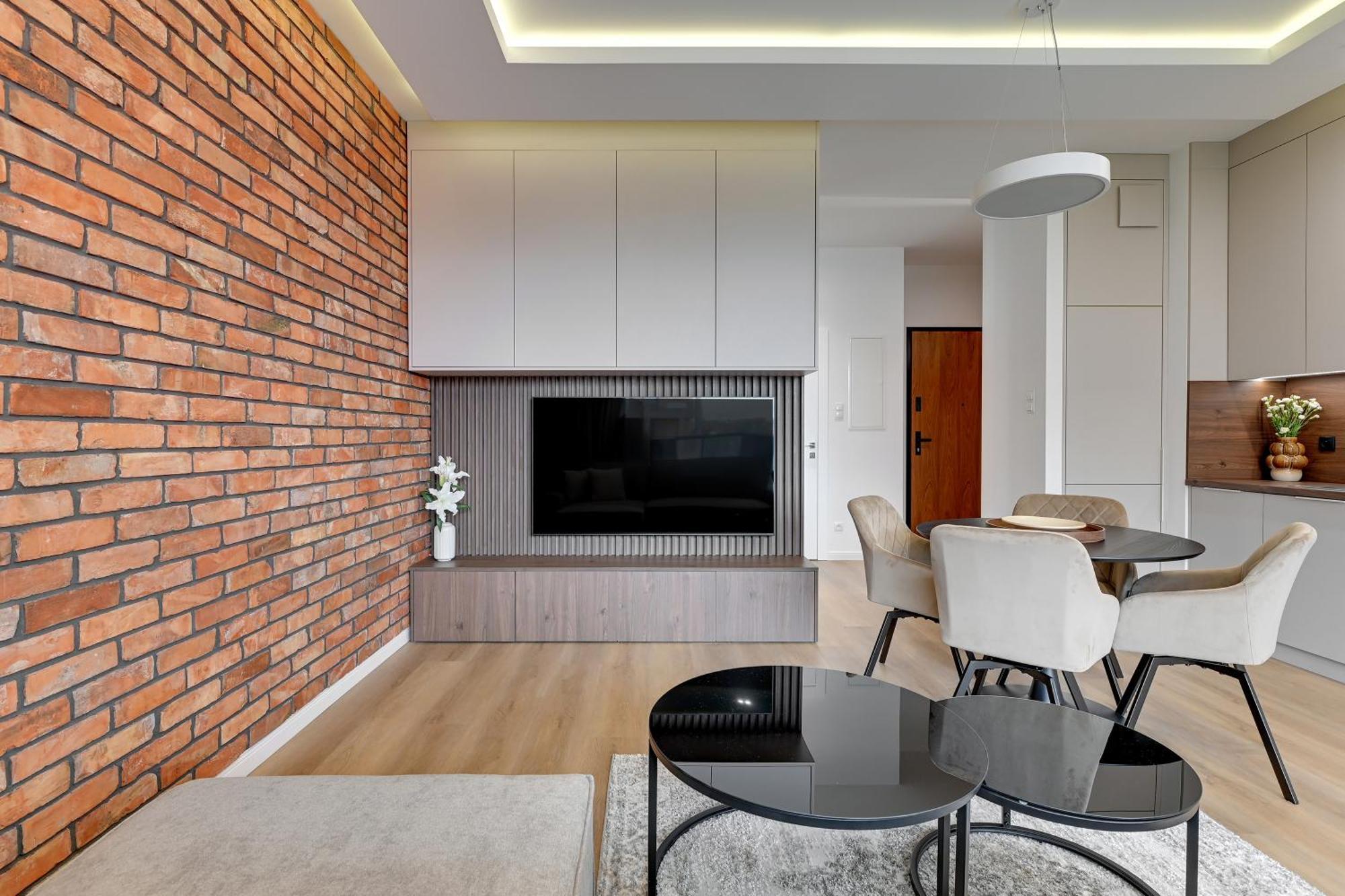 Brabank Riverside - Sauna, Business & Gym By Downtown Apartments Gdańsk Rom bilde